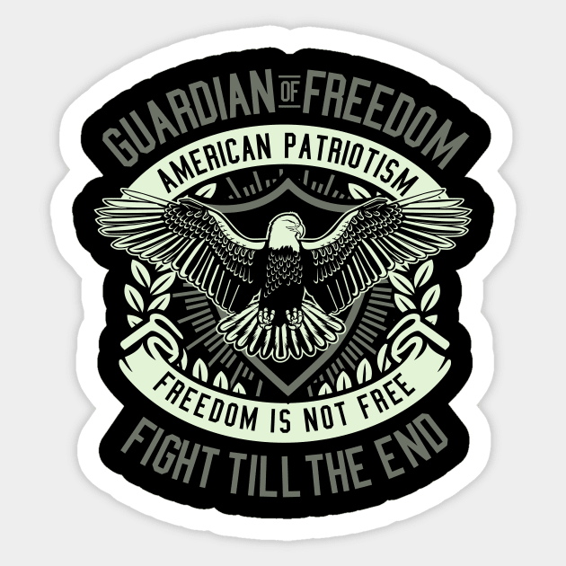 Guardian Of Freedom Sticker by p308nx